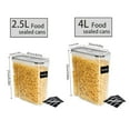 thumbnail image 3 of YHIPL Kitchen Cereal Containers Storage Set with Lids – 4 Pack 2.5L/84.53OZ Airtight Food Storage Containers, 3 of 9