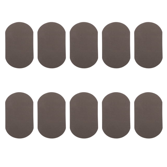 MasteelfCA 10Pcs Iron On Patch Elliptical Jeans Cloth Patch Simple Clothes Elbow Appliques