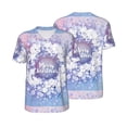 thumbnail image 3 of Daiia Round Snow Merry Christmas Mens Baseball Jersey Button Down Shirts Short Sleeve Sports Uniforms-Large, 3 of 9