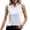 13White63, variant on XAOFW Women's Solid Color Stand Collar Tank Tops Casual Summer Stretch Camisoles Outdoor Activities Versatile Top