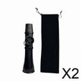 thumbnail image 1 of 2 Kazoos Para Niños Y Adultos Con Bolsa De Almacenamiento, Instrumento Musical Ligero Para Niños, Color Negro, 1 of 8