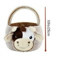 thumbnail image 3 of Plush Easter Cow Basket Cow Buckets with Long Plush Ear for Kids Easter Tote Bags for Party Decorations Candy Gifts Bags, 3 of 7