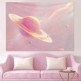 thumbnail image 1 of Tapestry Pink Sky Planet para pared, 150 x 100 cm, fibra de poliéster, 1 of 1