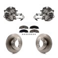 thumbnail image 1 of Transit Auto Front Hub Bearing Assembly Disc Brake Rotors and Ceramic Pads Kit for Car Ram 3500 2500 KBB-122373, 1 of 11