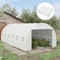 Outsunny 19.7' x 9.8' x 6.6' Greenhouse Cover Replacement, White