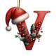 thumbnail image 2 of Adornos de árbol de Navidad personalizados con letras V, adornos para árboles de Navidad, 2 of 6