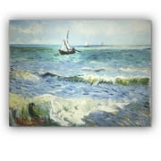 Van Gogh 'Seascape at Saintes' Canvas Art