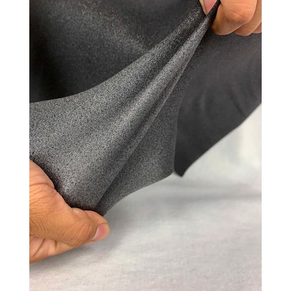 1/8" Medium Density Stretch Foam Fabric – 60" Wide Upholstery Cushion Material by the Yard – Home Décor, Soundproofing, Padding, Costume & Cosplay, Upholstery Repair, Marine & Automotive Use (Silver)