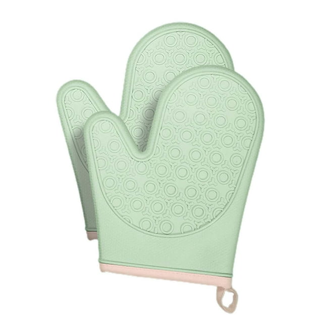 GUOOL Kitchen Mitts, Kitchen Cooking Grill Gloves Hanging Portable Heat Resistant Oven Regular
