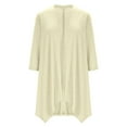 thumbnail image 6 of Women's Chiffon Blouses Lightweight Open Front Cardigan 3/4 Sleeve Cover Ups Shrugs Shawls and Wraps Kimono Jacket Coat, 6 of 8