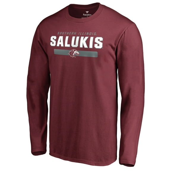 Men's Maroon Southern Illinois Salukis Team Strong Long Sleeve T-Shirt