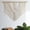 Beige-A, variant on Bead Fringe Macrame Wall Sculpture Boho Handmade Woven Home Decor