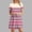 Beige, variant on Juslio Women Dress Round Neck Vintage Striped, Midi Dress Loose Casual Short Sleeve T-Shirt Dresses
