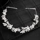 thumbnail image 2 of Silver Flower Bridal Headband with Rhinestone Charming Jewelry Headband for Bridal Wedding, 2 of 5
