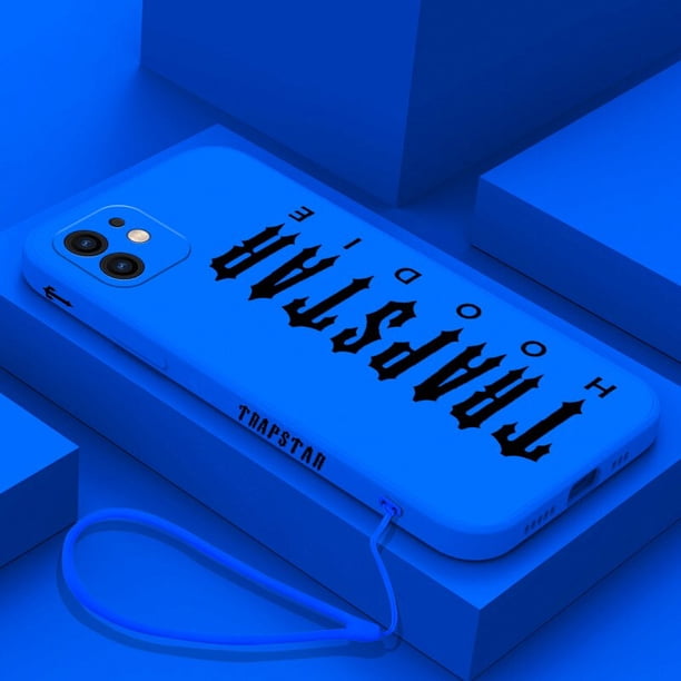 Trapstar-funda de silicona con correa de mano para teléfono móvil, carcasa moderna para iPhone 14, 13, 12, 11 Pro Max, Mini, X, XR, XS MAX, SE20, 8, 7 Plus, 6S Plus Fivean unisex