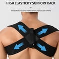 thumbnail image 2 of Fitness Heavy Shoulder Straps, Back Posture Corrector for Men Women, Back Straightener Posture Corrector, Posture Shoulder Brace, Adjustable Back Brace Posture Corrector(M(55-65kg)), 2 of 7