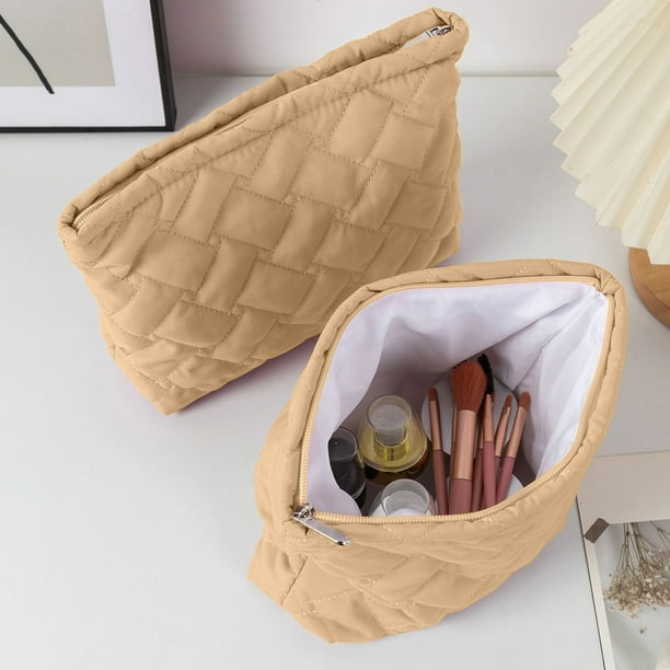 A Hand-take Bag With Intricate Patterns Knitted Bag Striped Color-blocked Cosmetic Bag Pattern Cosmetic Bag Portable Cosmetic Bag Ins-style Pencil Case
