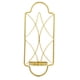 thumbnail image 4 of Portavelas de hierro montado en la pared, candelabros, portavelas, ligero , Dorado, 4 of 9