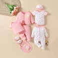 thumbnail image 2 of mgoYE Unisex Baby Clothes Unisex Baby Clothes 8 Piece Layette Sets Bib Tops Hat Pant Romper Gloves Suit Outfit Sets Cotton Newborn Clothes Gift Set for 0-9 Months, 2 of 8