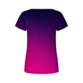 thumbnail image 6 of QIPOPIQ Womens Clothes Graphic Tees Short Sleeve Round Neck T Shirt Blouse Summer Plus Size Tops Hot Pink S, 6 of 6