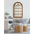 thumbnail image 7 of Kate and Laurel Boldmere Traditional Windowpane Accent Mirror, 22 x 38, Rustic Brown, Rustic Farmhouse-Inspired Home Decor, 7 of 7