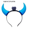 thumbnail image 4 of Toystoory Banda para el cabello portátil lindo alimentado por reutilizable iluminación colorida al aire libre fiesta en casa Festival maquillaje Kits de decoración para fiestas Azul Toystoory HA071589-02, 4 of 6