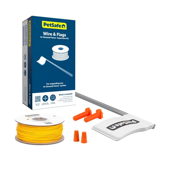 PetSafe Fence Wire and Flag Kit, Expand Dog Fence, 50 Boundary Flags & 500 ft of Wire