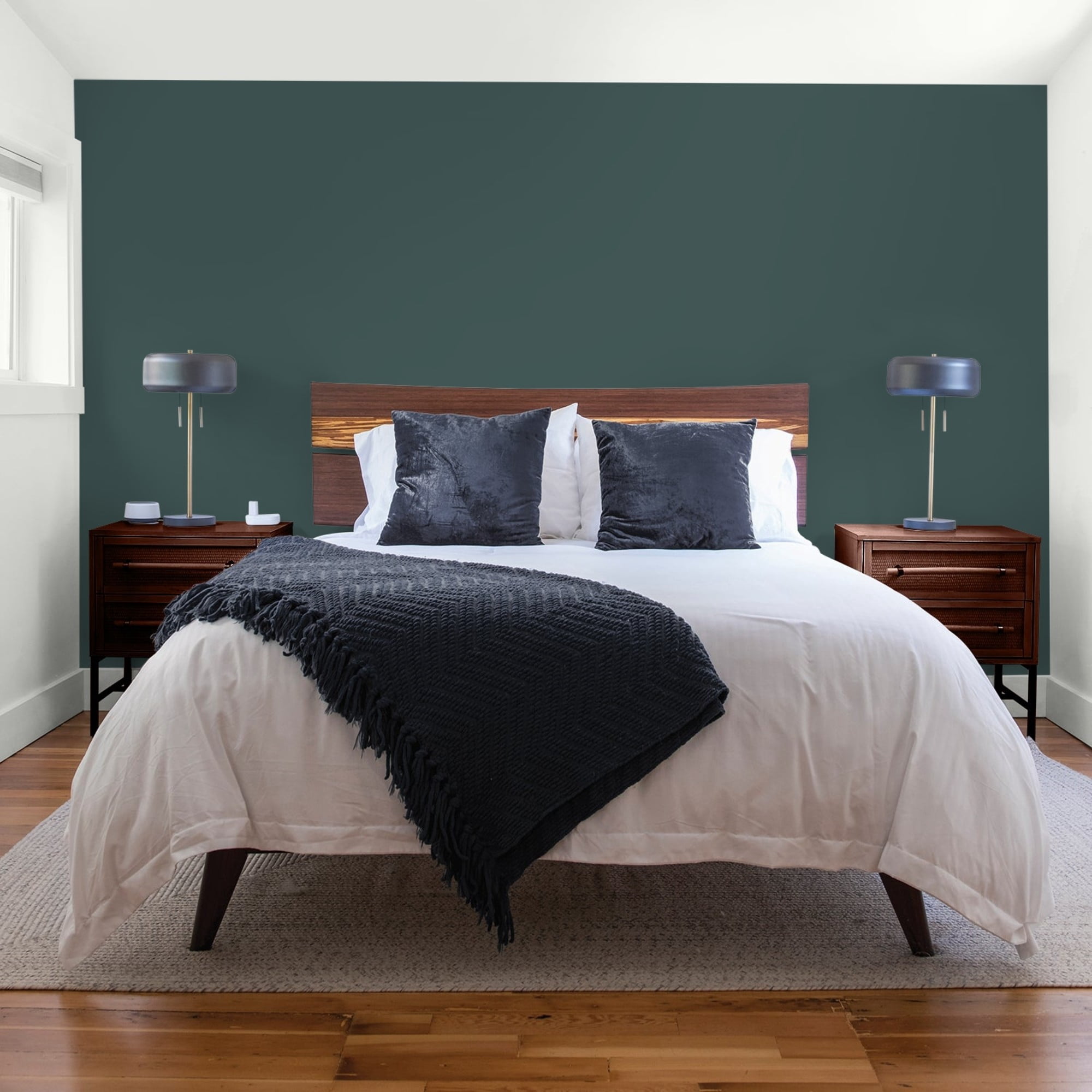 Glidden HEP Night Watch / Green, Flat Interior Paint with Primer, 1 Quart