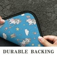 thumbnail image 6 of Blue Cartoon Unicorn Gift Balloon Cloud Pattern Door Rugs,Washable Non Slip Door Mats Indoor,Decorative Door Mats,Entry Mat Indoor for Entrance,Bedroom,Kitchen,Bathroom,30"x17", 6 of 6