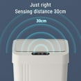 thumbnail image 4 of Anckoeil touchless Sensor Trash Can 13 Liter/3.4 Gallon Small Capacity Trash Can with Lid Sensor Kitchen Bin Recycling Practical Portable Trash Cans, 4 of 8