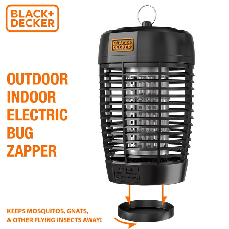Black + Decker Bug Zapper- Mosquito Repellent Outdoor & Fly Traps for  Indoors- Mosquito Zapper & Fly Killer- Gnat & Moth Traps for Home, Deck,  Garden, Patio & More 