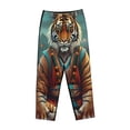 thumbnail image 6 of Fotbe Pond Meditating Tiger Women's Pajama Pants,Sleepwear Pants,Pj Bottoms Drawstring And Pockets-, 6 of 7