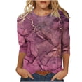 thumbnail image 1 of Pompotops T-shirt à Manches Courtes Col Rond Mode Été pour Femmes Liquidation, 1 of 5