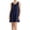 Blue, variant on Women's Casual Dress Nylon Tricot Sleeveless Crew Neck Short Knee Length Nightgown Oversized Loose Daily