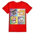 thumbnail image 3 of Camiseta de manga corta con estampado de dibujos animados para niños y niñas, estilo kawaii, informal, a la moda, de algodón, divertida, 3 of 5