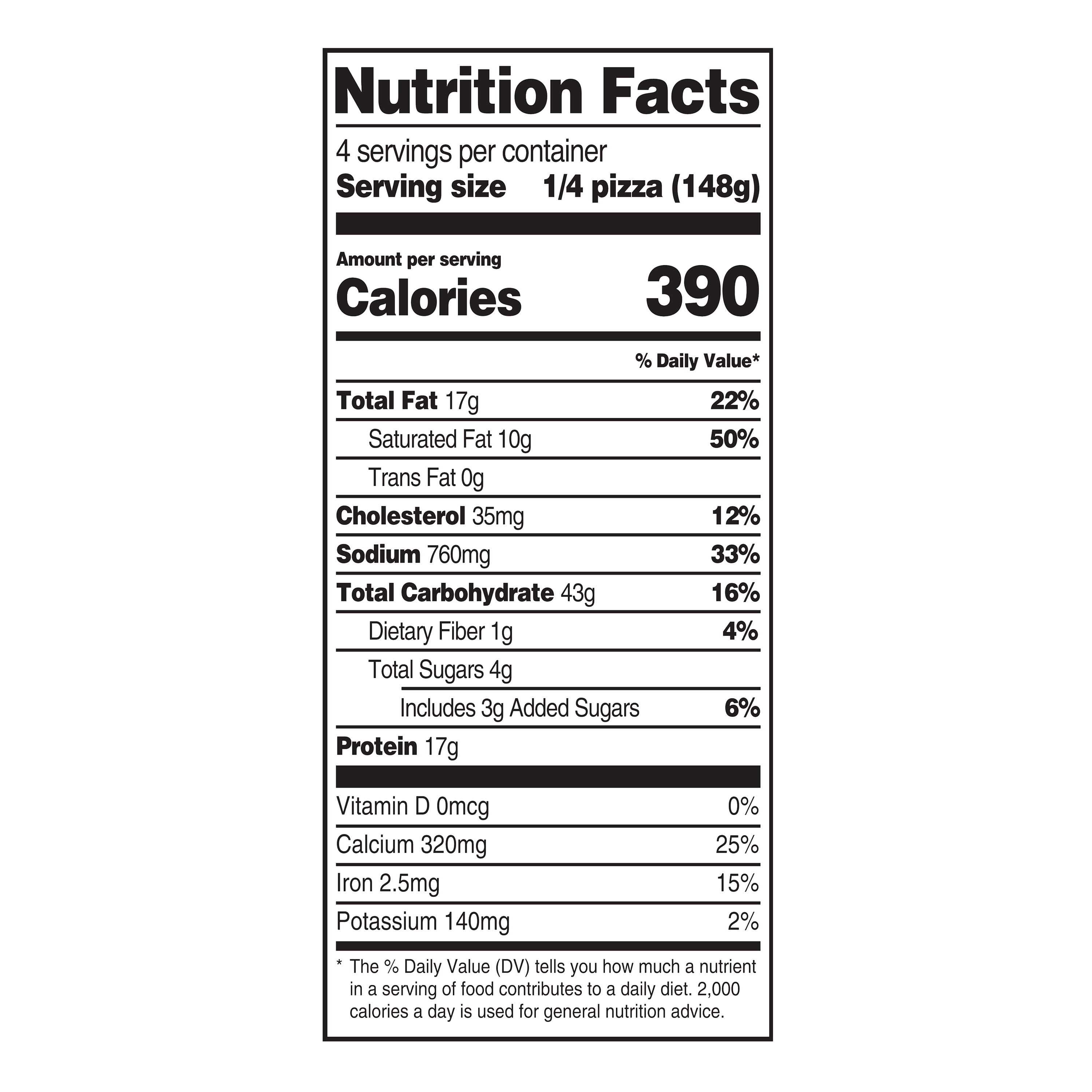 Marketside Five Cheese Pizza, Traditional Crust, Medium, 20.9 oz (Fresh)