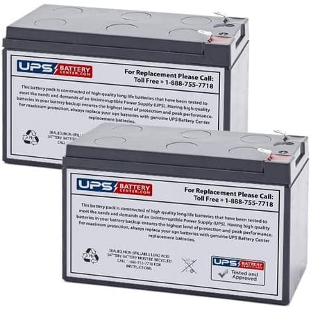 K74-30762 Replacement Battery Set of 2 by UPS Battery Center