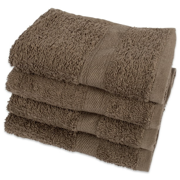 Set of 4 Brown Bath Towel 54"
