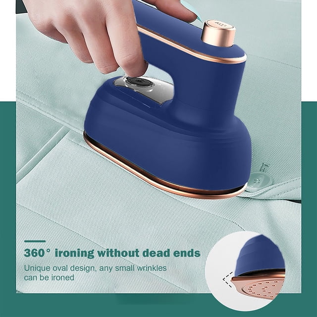 Mini plancha de vapor portátil, vaporizador de ropa de viaje para el hogar en seco y húmedo de mano (Reino Unido)