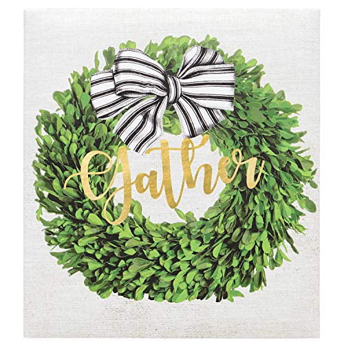 C.R. Gibson Checkered Wreath 3-Ring Recipe Binder with Blank Recipe Cards, 9'' W x 9.5'' H x 1.75'' D, 41pcs