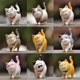 thumbnail image 4 of 9 figuras lindas de gatos en miniatura, personajes de gatos animales, minifiguras de juguetes coleccionables, decoración de pasteles, plantas, decoración de automóviles (segunda generación), 4 of 4