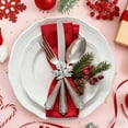 thumbnail image 3 of Maple Leaf Napkin Ring Holder for Seasonal Table Metal Buckle Style Autumn - Festive Kitchen Accessory for Dining Table Enhancements, 3 of 5