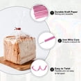 thumbnail image 4 of Uxcell Bag Twist Ties Reusable Plastic Twist Ties Wire Cable Ties for Party Bread Candy Light Pink, 4 of 6