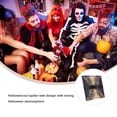 thumbnail image 3 of unbranded 10Pcs Horror Party Supply Invitation Card Black Paper Cloth Spider Web Shape For Wedding Occasions, 3 of 5