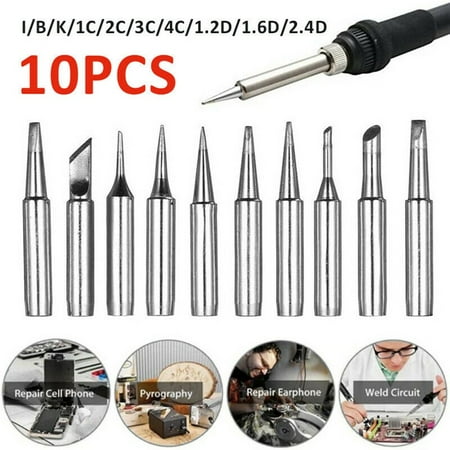 

Leke 10pcs Solder Screwdriver Iron Tip 900M-T For Hakko Soldering Rework Station Tool
