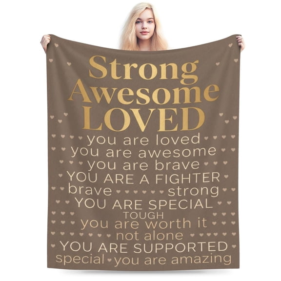 Get Well Gifts Blanket for Women, Encouragement Throw Blanket, Feel Better After Surgery Gifts for Women and Men, Inspirational Gifts for Friends Mom Sister Patients Coworker 50x40