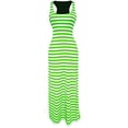 thumbnail image 4 of Peach Couture Racerback Summer Maxi Dress Striped Solid Sundress, 4 of 6
