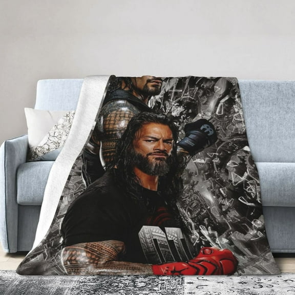 Roman Reigns Blanket, Super Soft Throw Blanket, Cozy Flannel Blankets For Boys Girls, Warm Blankets For Couch Sofa Bed, 40"X30"