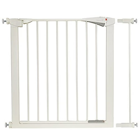 Ivation safety gate With Door, Easy-Close, Walk Through, Double Locking Swing Door, Fits Spaces