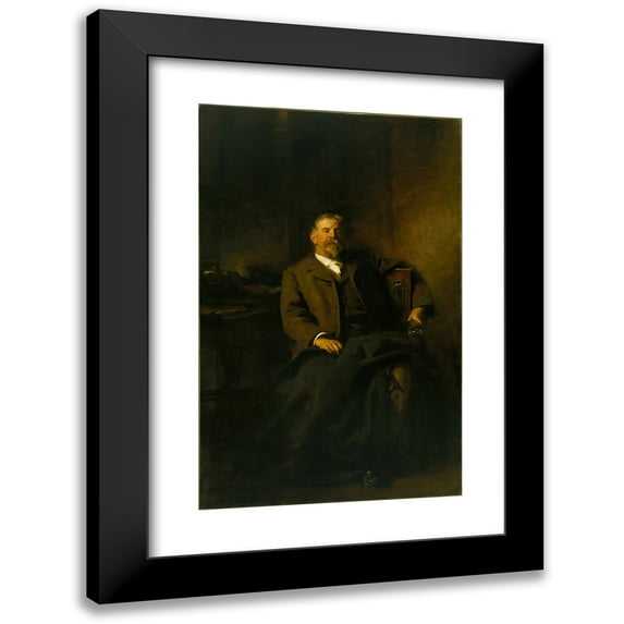 John Singer Sargent 11x14 Black Modern Framed Museum Art Print Titled - Henry Lee Higginson (1834-1919) (1903)
